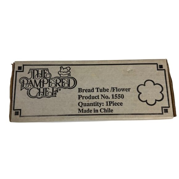 The Pampered Chef Bread Tube Canister Flower VTG Kitchen Tool Gadget Appetizers - Picture 2 of 11